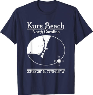Kure Beach - North Carolina Women Kids T-Shirt - T-Shirt | Navy