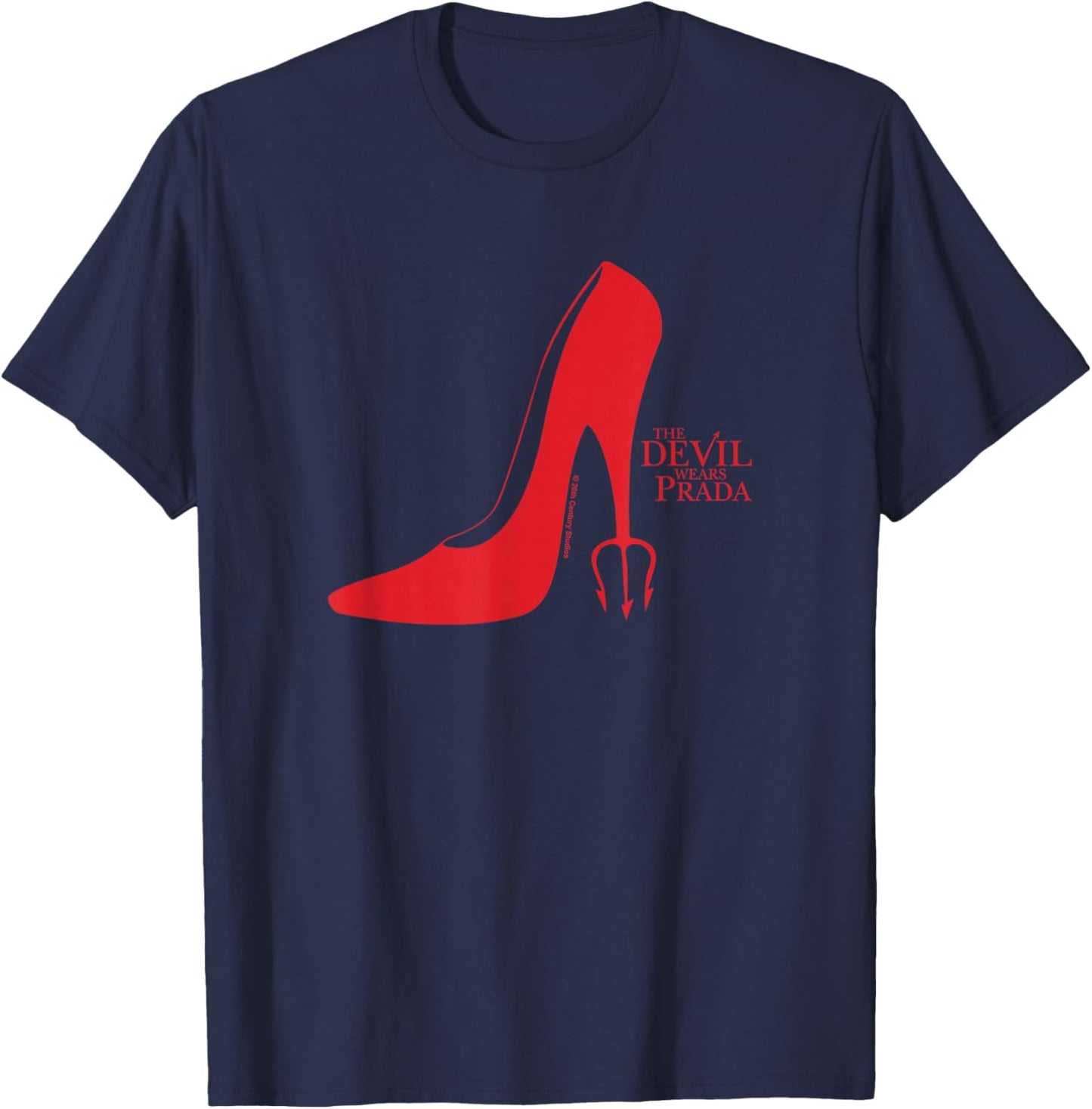 The Devil Wears Prada Red Heel Pitchfork Logo T-Shirt - T-Shirt | Navy