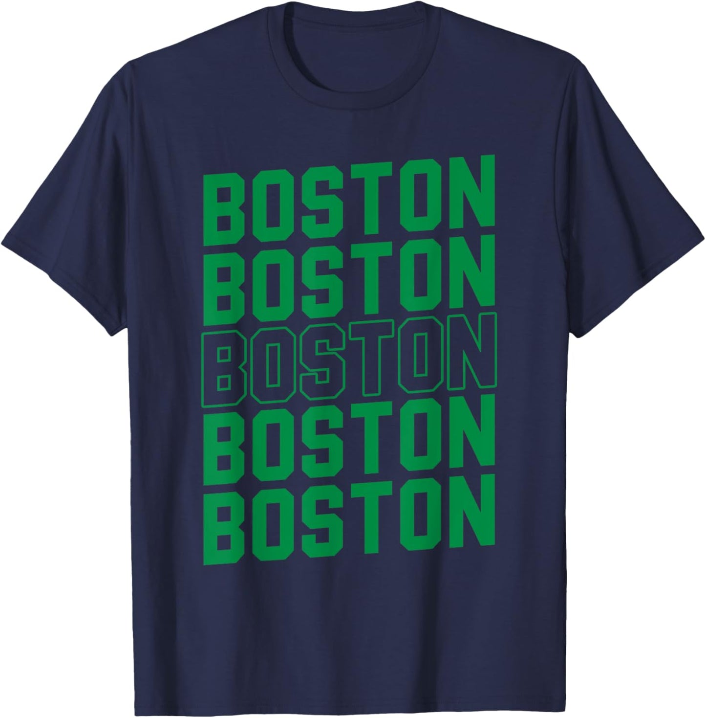 Massachusetts Boston Women Kid St Patrick's Day T-Shirt - T-Shirt | Navy