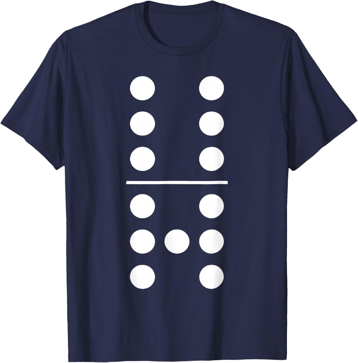 Retro Domino 6 and 7 Matching 67 Dominos Group Costumes 6-7 T-Shirt - T-Shirt | Navy