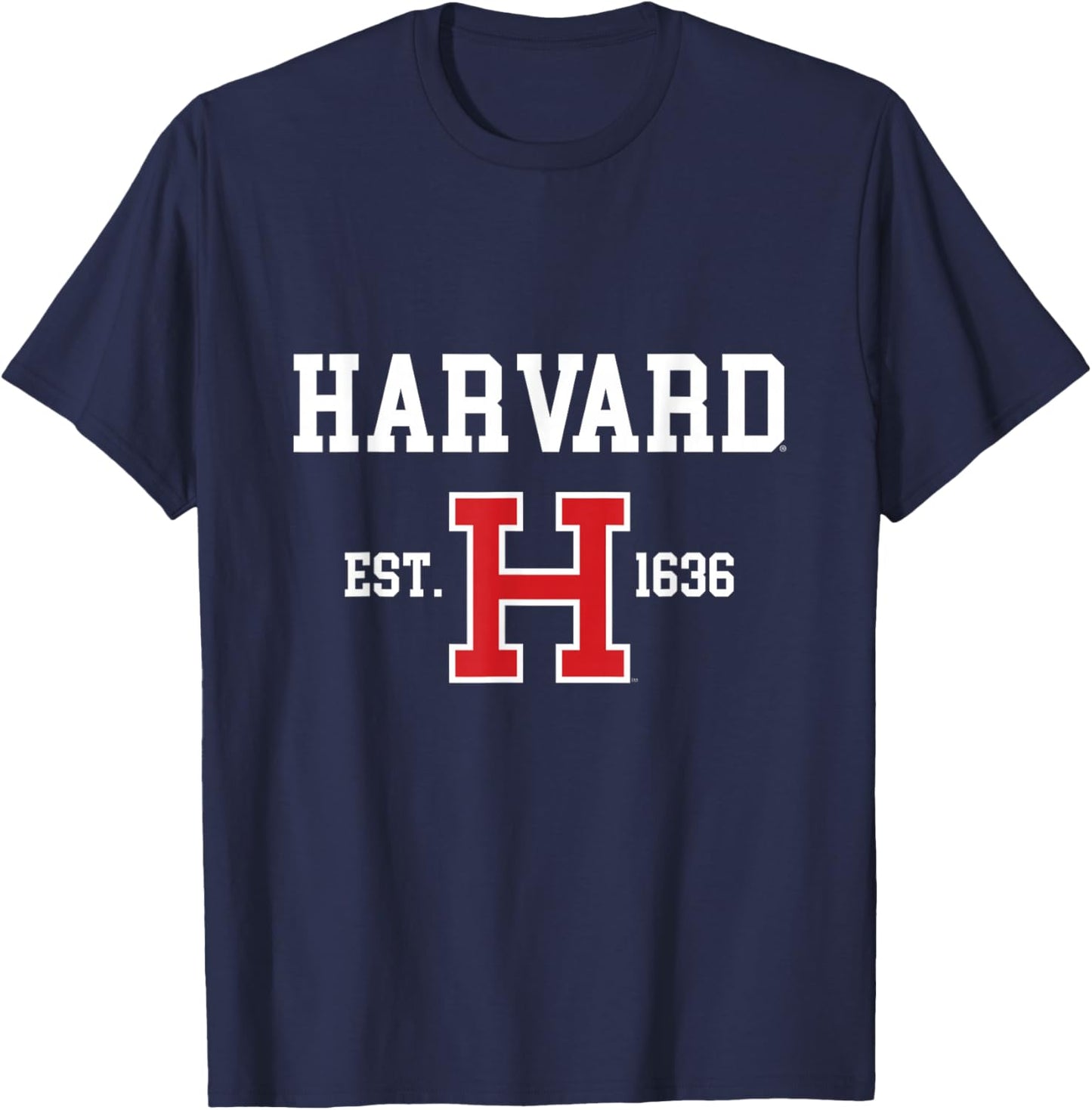 Université Harvard Est 1636 Logo Ive League School PAFI132 T-Shirt - T-Shirt | Navy