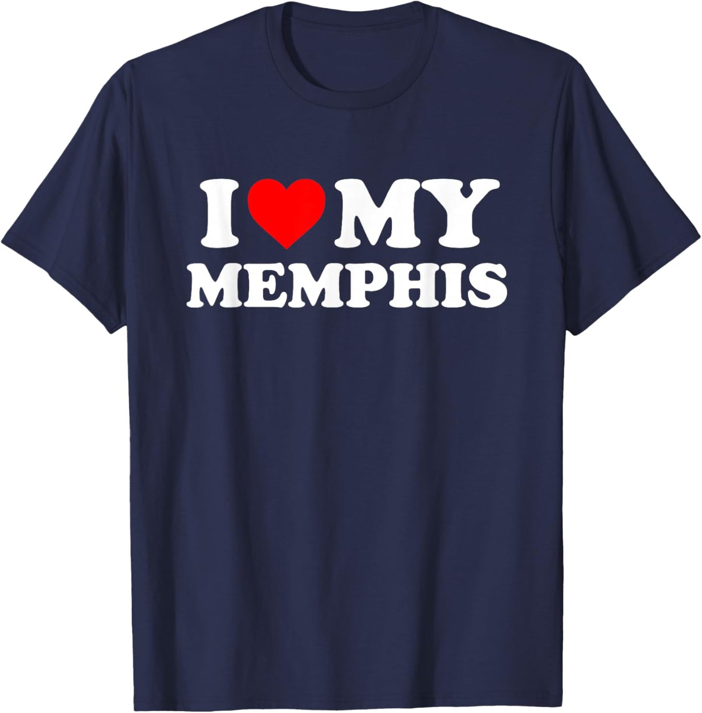 I Love My Memphis T-Shirt - T-Shirt | Navy