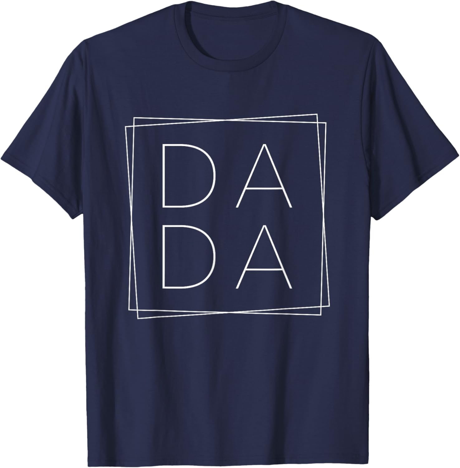Dada square for dads fathers day, birthday and christmas T-Shirt - T-Shirt | Navy