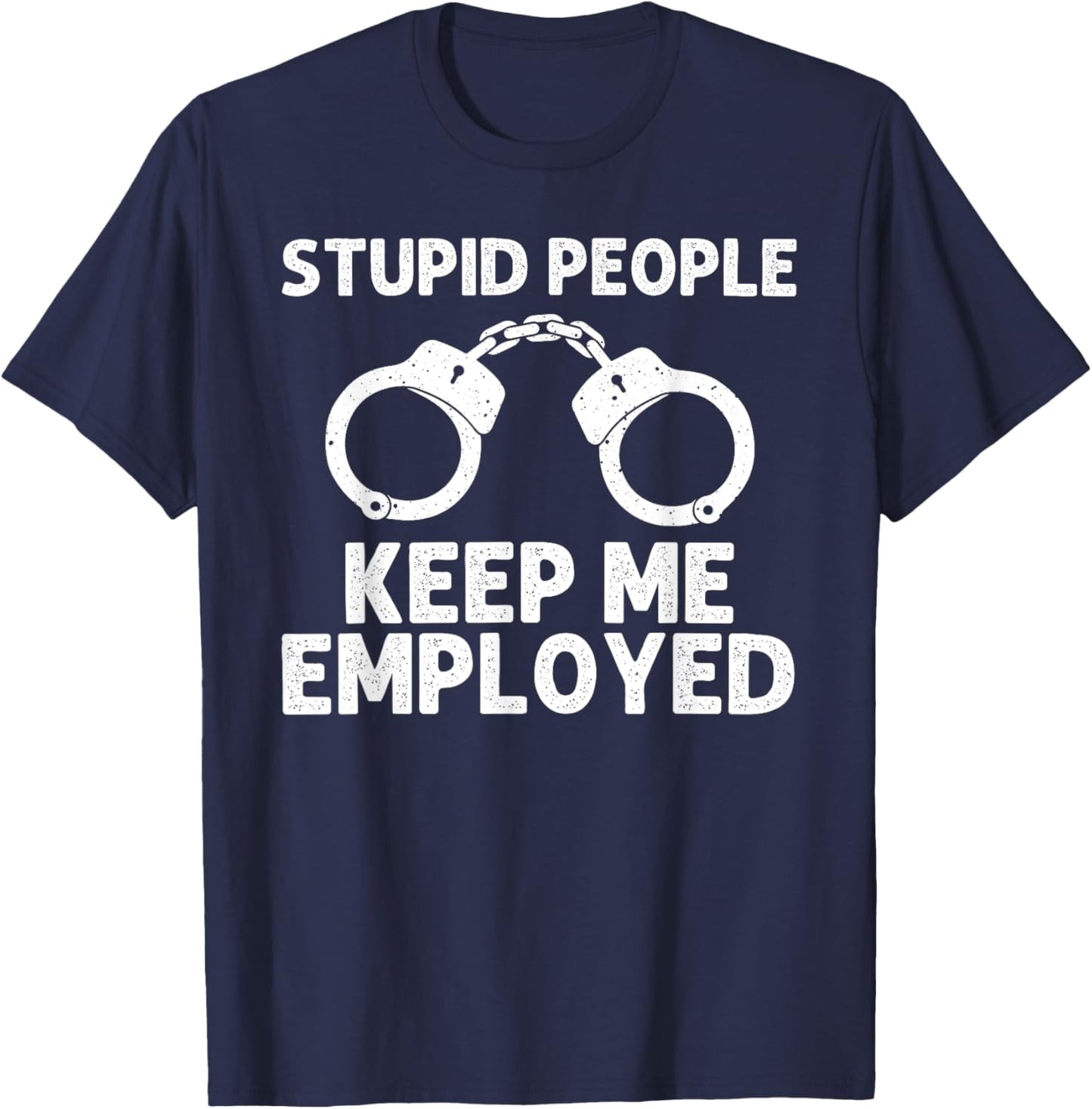 Funny Cop Design Women Police Officer Policeman Cop T-Shirt - T-Shirt | Navy