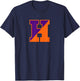 Hobart & William Smith Colleges Hobart H Mark T-Shirt - T-Shirt | Navy