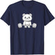Bear Bodybuilder Weight lifting Gym Workout Sports T-Shirt - T-Shirt | Navy