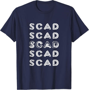 SCAD 3D M.C. Escher Style College T-Shirt - T-Shirt | Navy