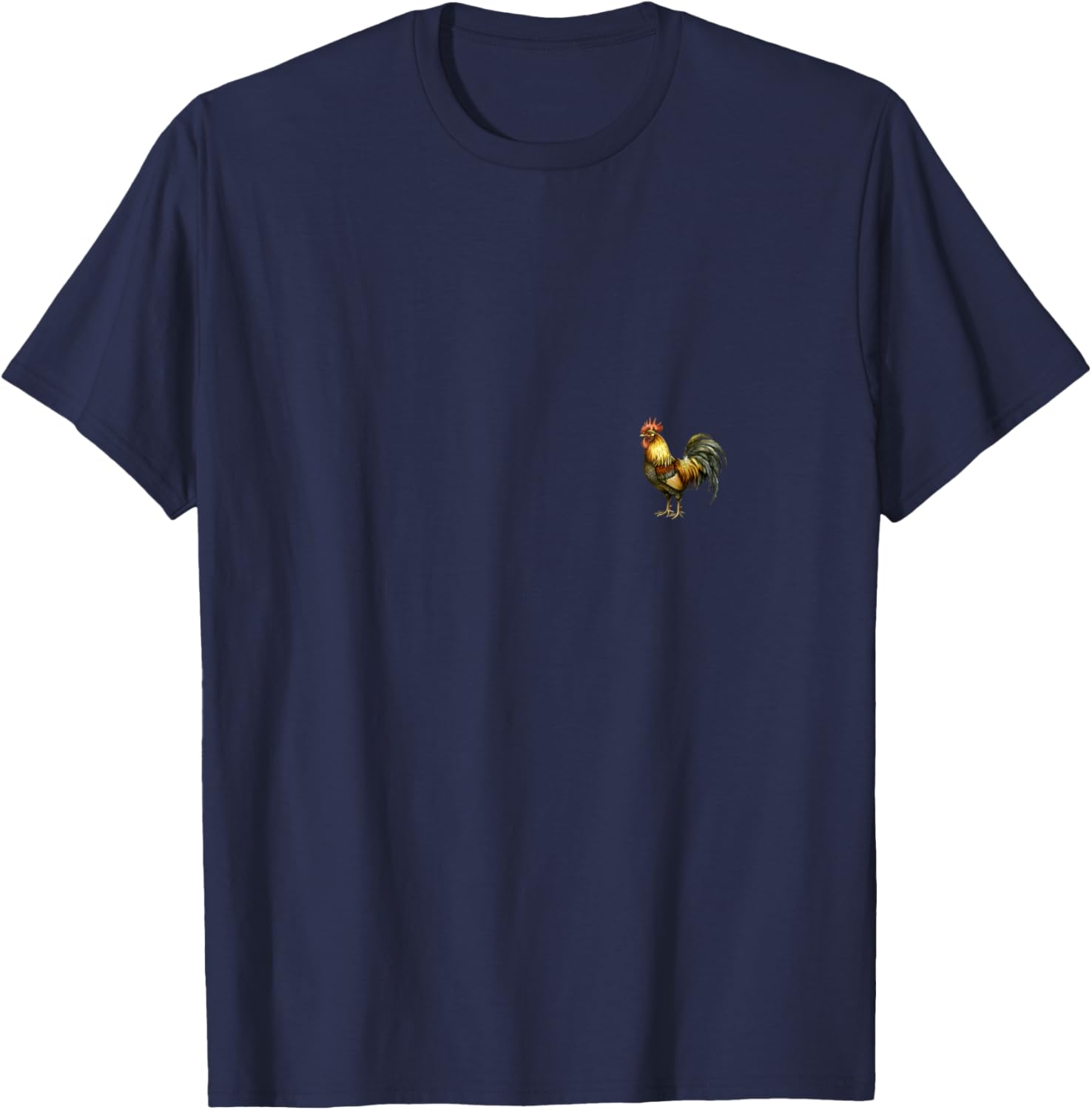 Vintage Rooster Key West Florida Vacation 2-Sided V-Neck T-Shirt - T-Shirt | Navy