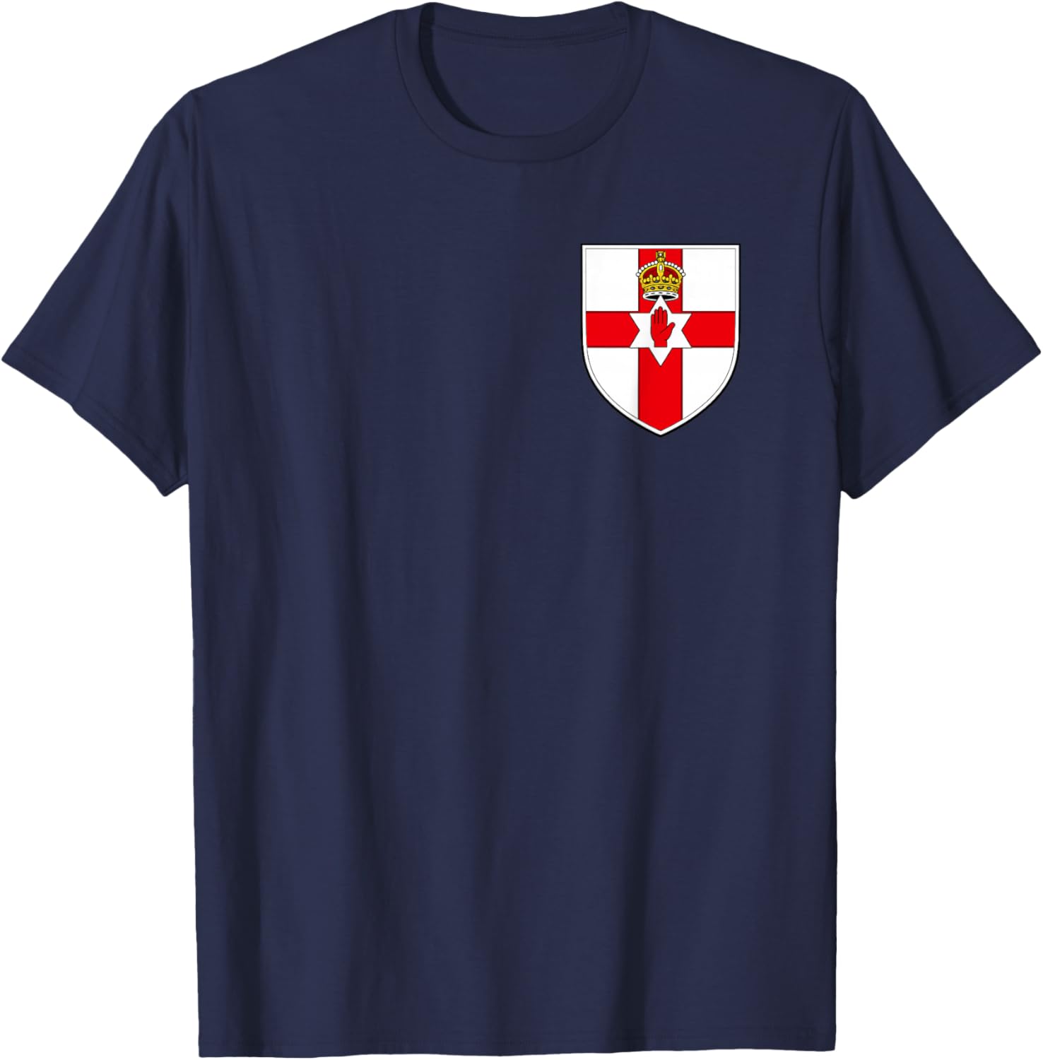 Drapeau de l'Irlande du Nord - Armoiries de l'Irlande du T-Shirt - T-Shirt | Navy