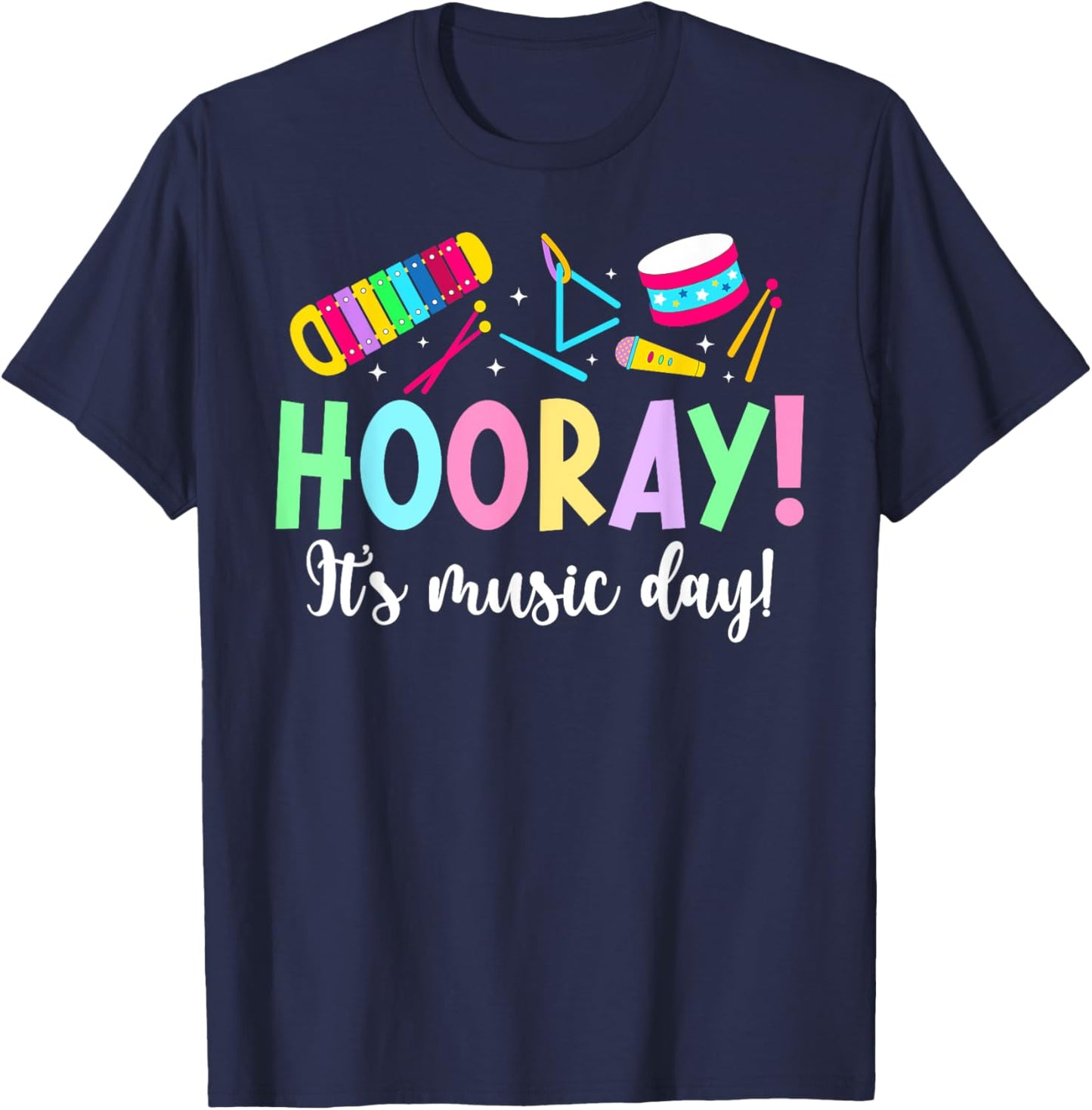 It's Music Day Music Teacher Music Teaching T-Shirt - T-Shirt | Navy