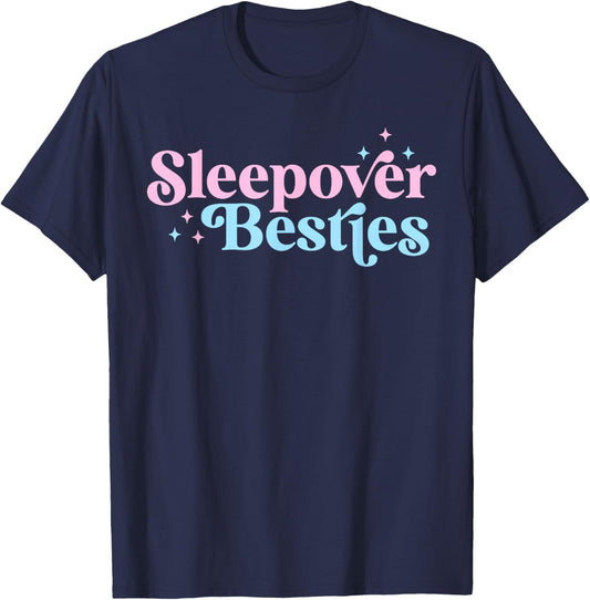 Sleepover Besties Slumber Squad Besties Girls Birthday Party T-Shirt - T-Shirt | Navy