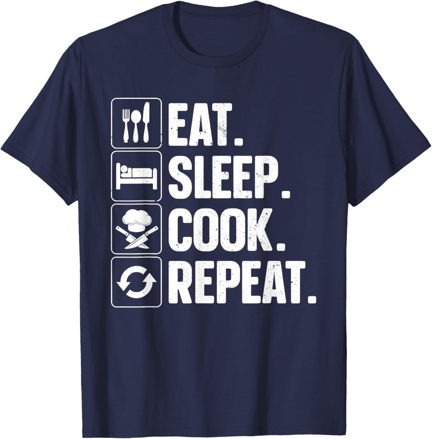 Funny Chef Design Women Cooking Culinary Cook Chef T-Shirt - T-Shirt | Navy