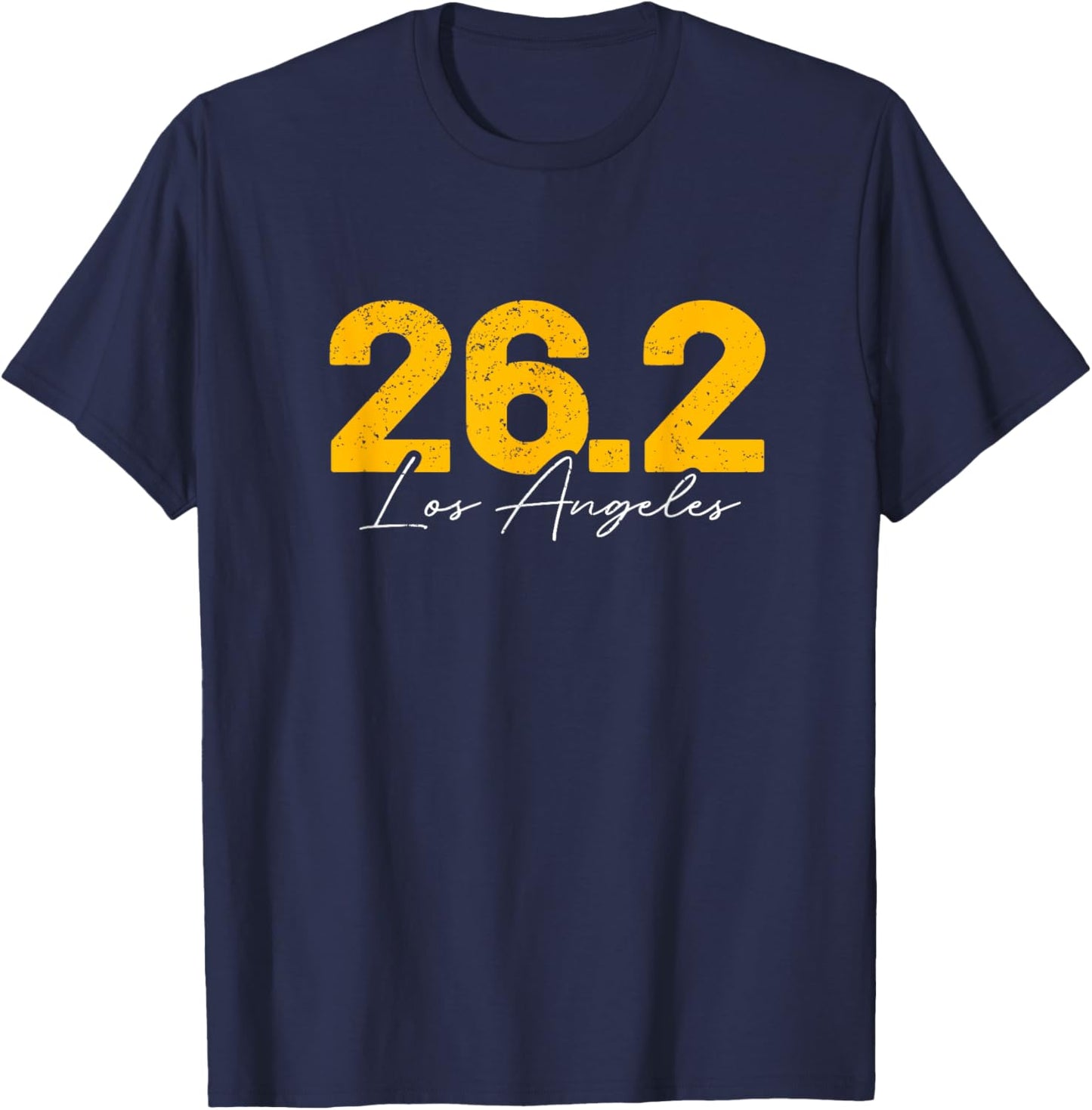 Los Angeles LA Running 26.2 Marathon Runner T-Shirt - T-Shirt | Navy