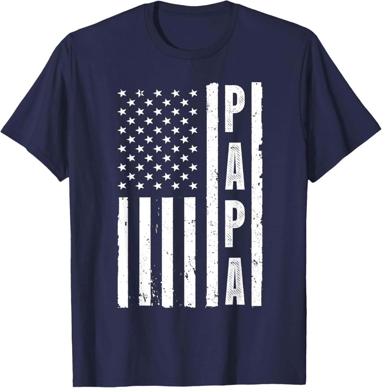 Best Papa Design Dad Grandpa Papi Father's Day Papa T-Shirt - T-Shirt | Navy