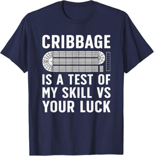 Funny Cribbage Design Women Card Game Cribbage Lover T-Shirt - T-Shirt | Navy