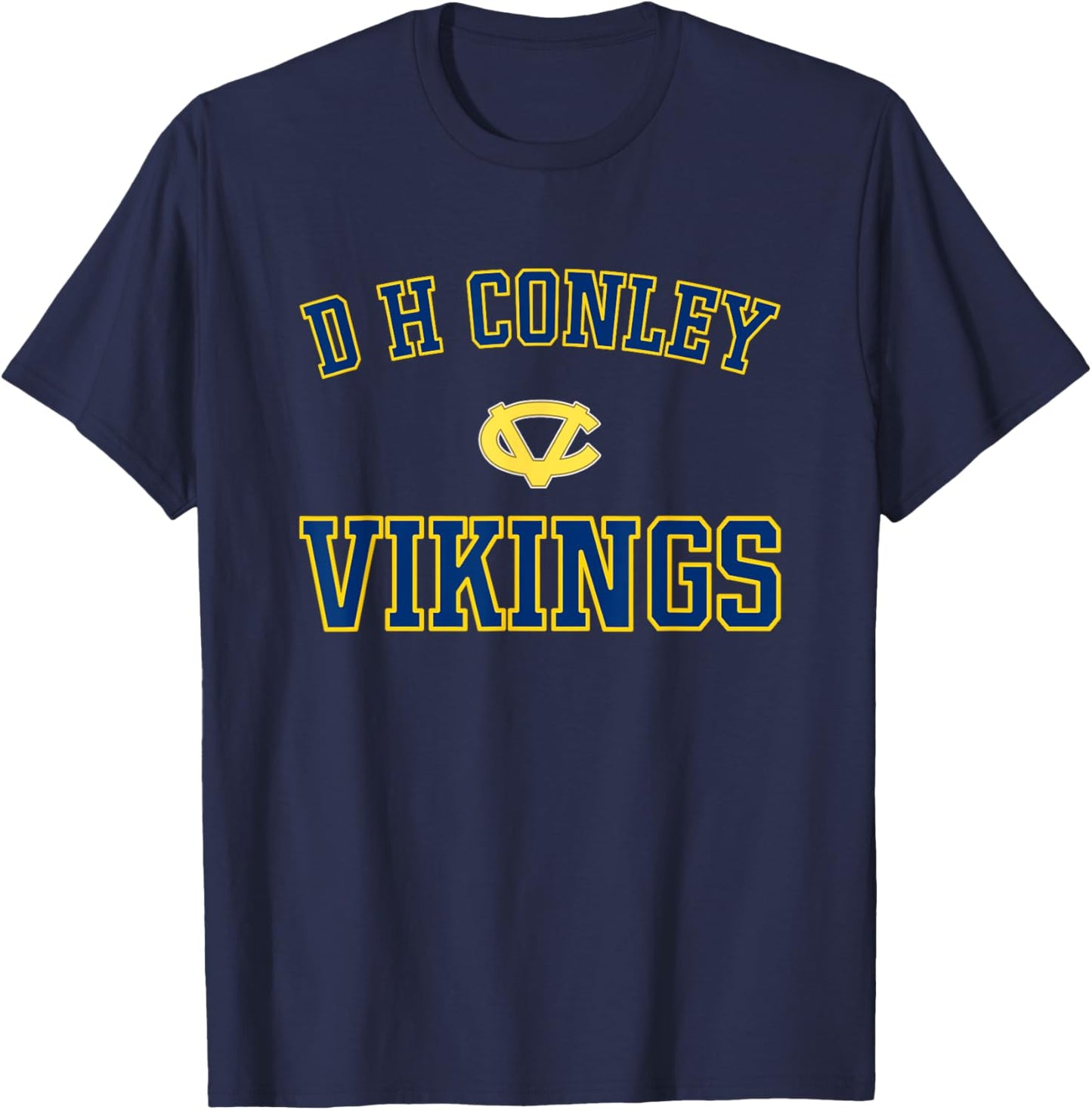 D H Conley Vikings Logo Varsity HS T-Shirt - T-Shirt | Navy