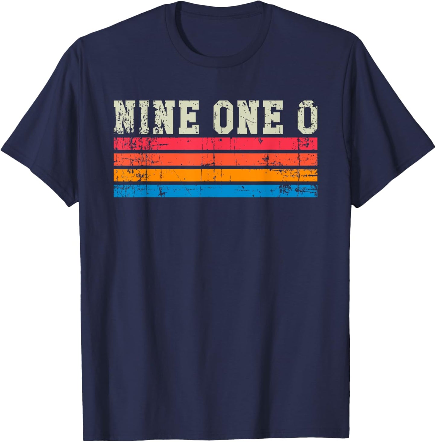 Fayetteville North Carolina Vintage Retro Area Code T-Shirt - T-Shirt | Navy