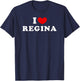 I Love Regina, I Heart Regina T-Shirt - T-Shirt | Navy