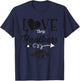 Cabot Panthers Logo Love Those HS T-Shirt - T-Shirt | Navy