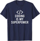 Binary Coding Nerd Computer Science Coder Gag Programmer T-Shirt - T-Shirt | Navy