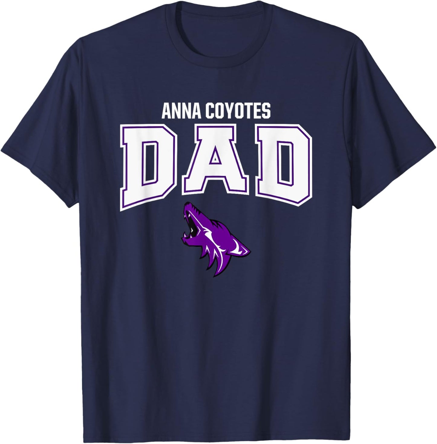 Anna Coyotes Logo Dad HS T-Shirt - T-Shirt | Navy
