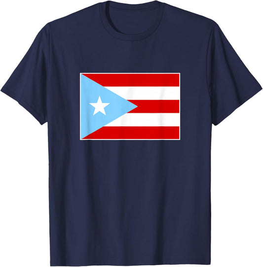 Light Blue Puerto Rico Celeste Flag T-Shirt - T-Shirt | Navy