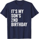 It's My Son's 2nd Birthday T-Shirt - T-Shirt | Navy