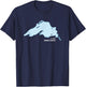 Edmund Fitzgerald Lake Superior Great Lakes Shipwreck T-Shirt - T-Shirt | Navy