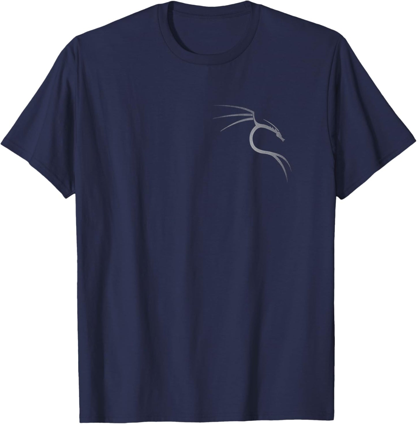 Kali Linux Lover White Worn Vintage Dragon Logo Geschenk T-Shirt - T-Shirt | Navy