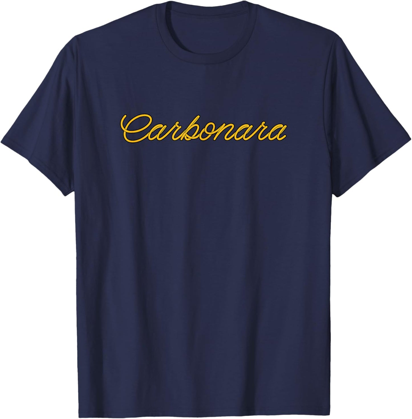 Carbonara Pasta lover italian Food chef Italian pasta gifts T-Shirt - T-Shirt | Navy
