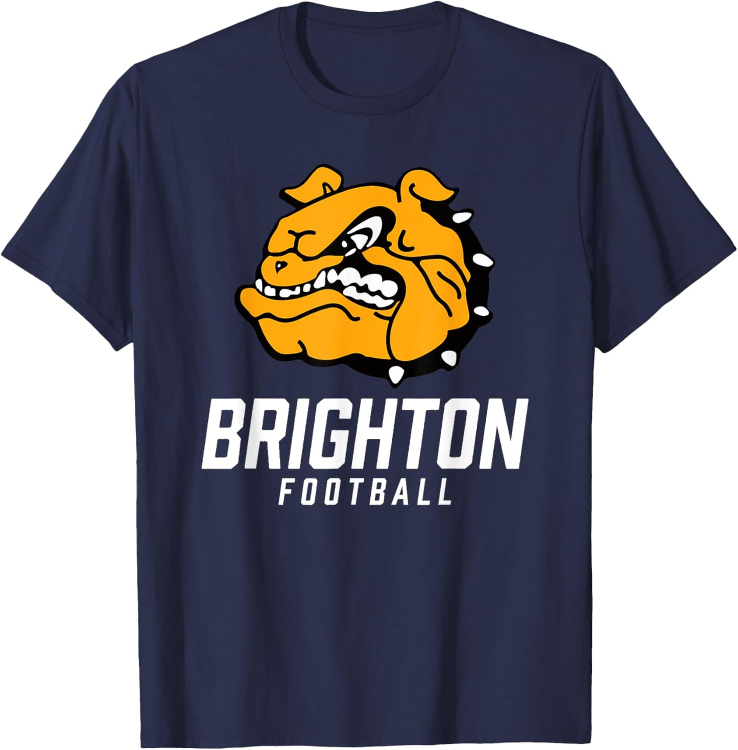 Brighton Bulldogs Logo Football Team HS T-Shirt - T-Shirt | Navy