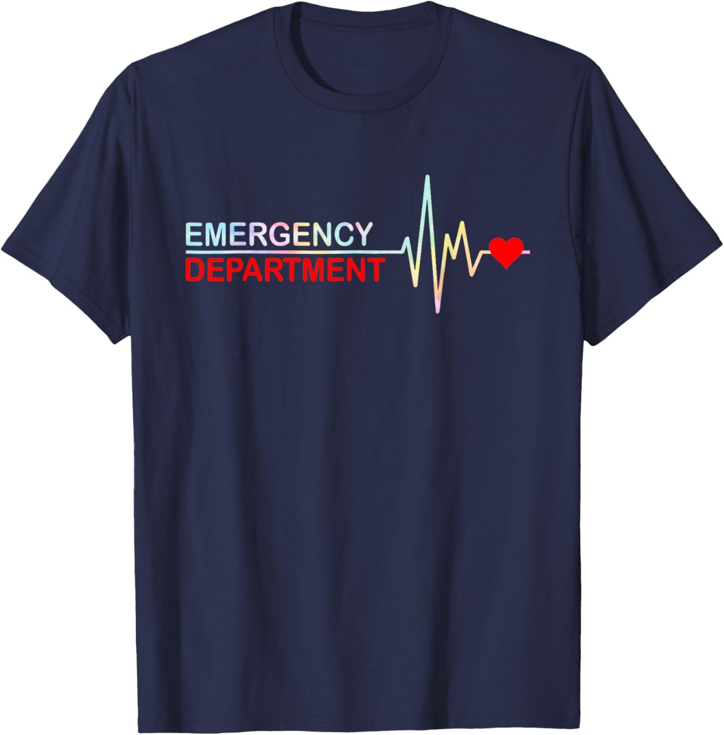 Emergency Department Emergency Room Healthcare Tie Dye T-Shirt - T-Shirt | Navy