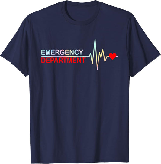 Emergency Department Emergency Room Healthcare Tie Dye T-Shirt - T-Shirt | Navy