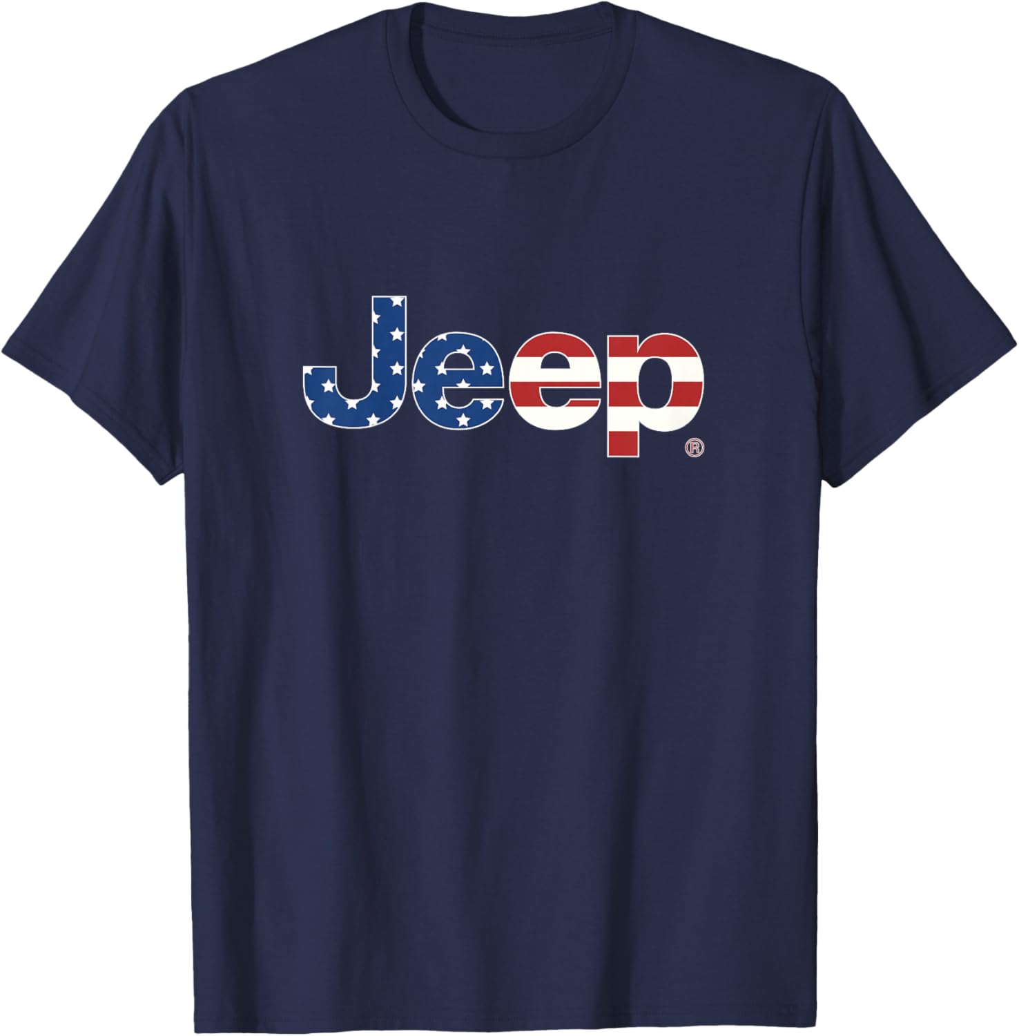 Kids Jeep Flag Wordmark Logo Officially Licensed T-Shirt - T-Shirt | Navy