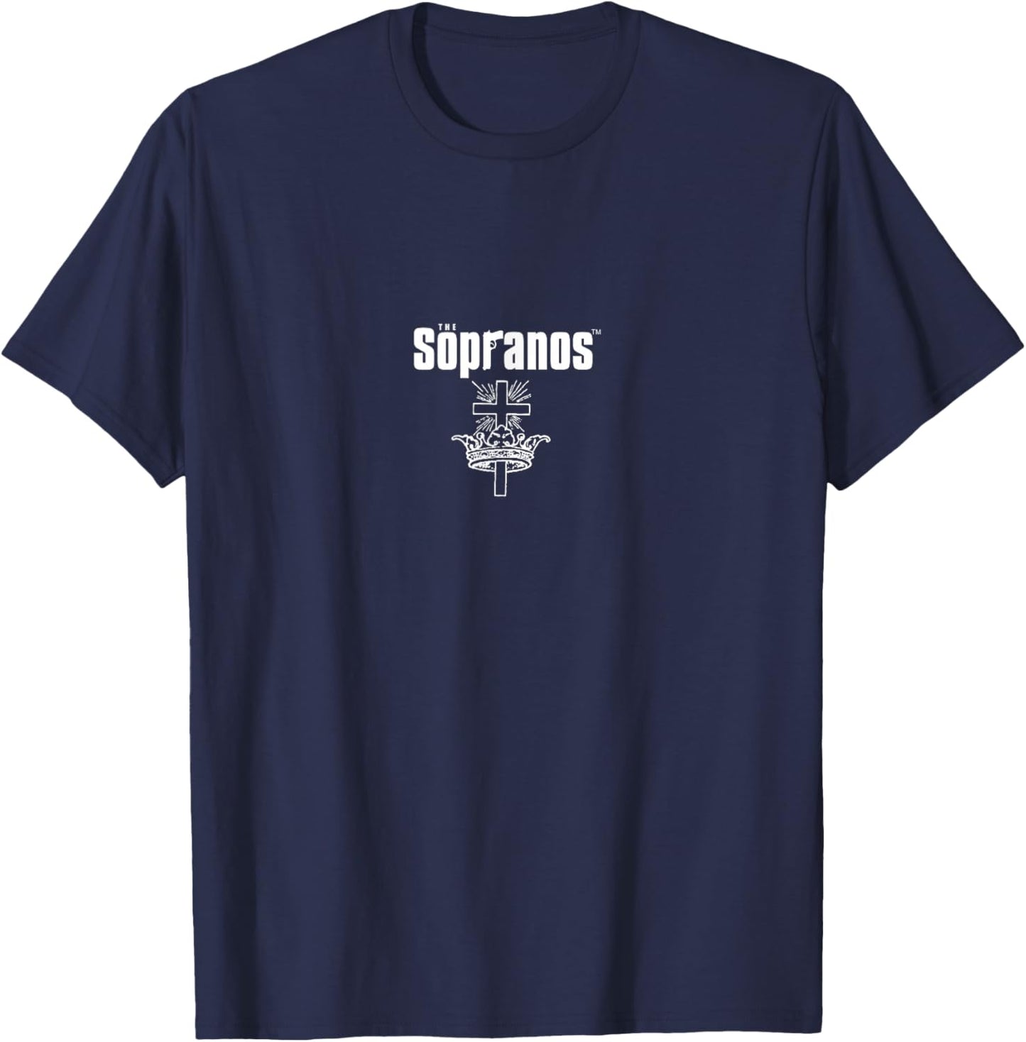The Sopranos Classic Cross Crown Artwork TV Series PAPL2601 T-Shirt - T-Shirt | Navy