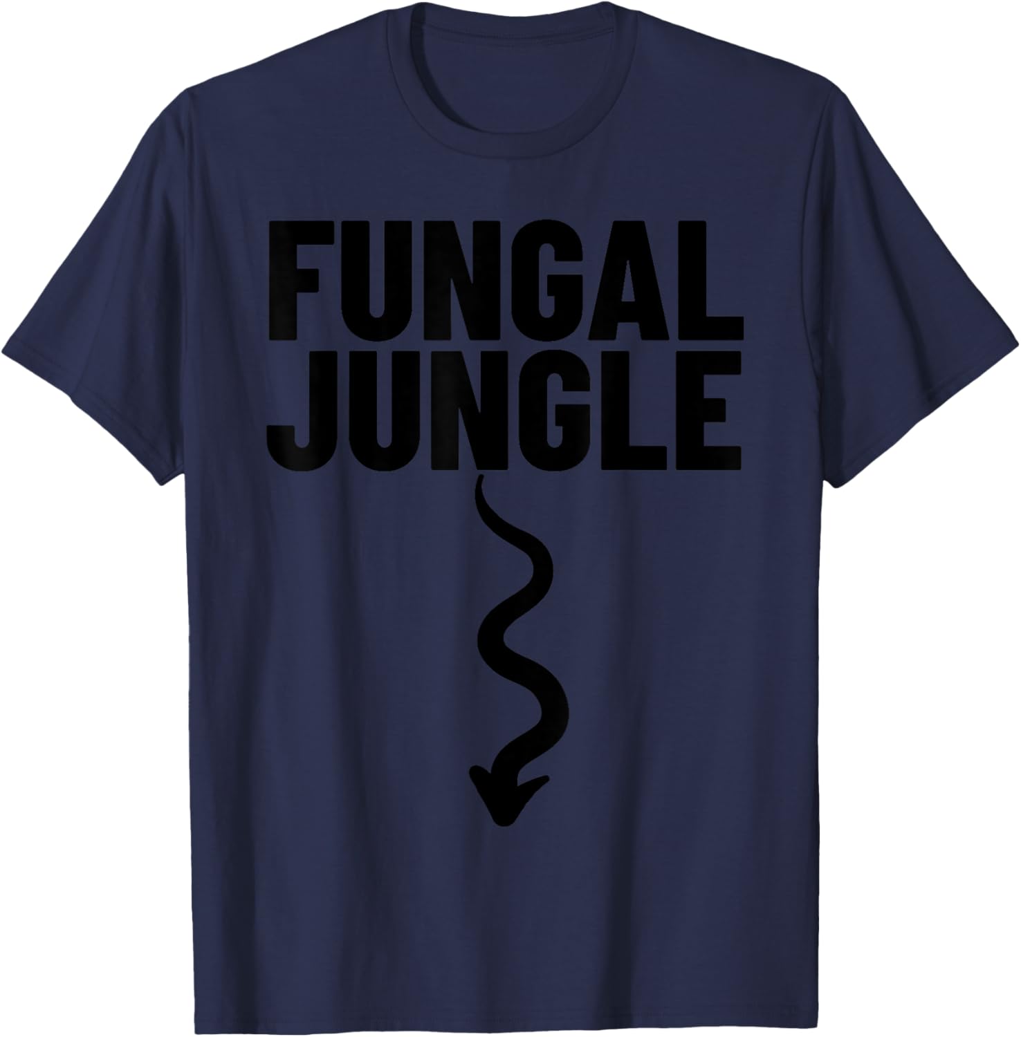 FUNGAL Jungle Arrow Funny Airport Cruise Exchange Gag Gift T-Shirt - T-Shirt | Navy
