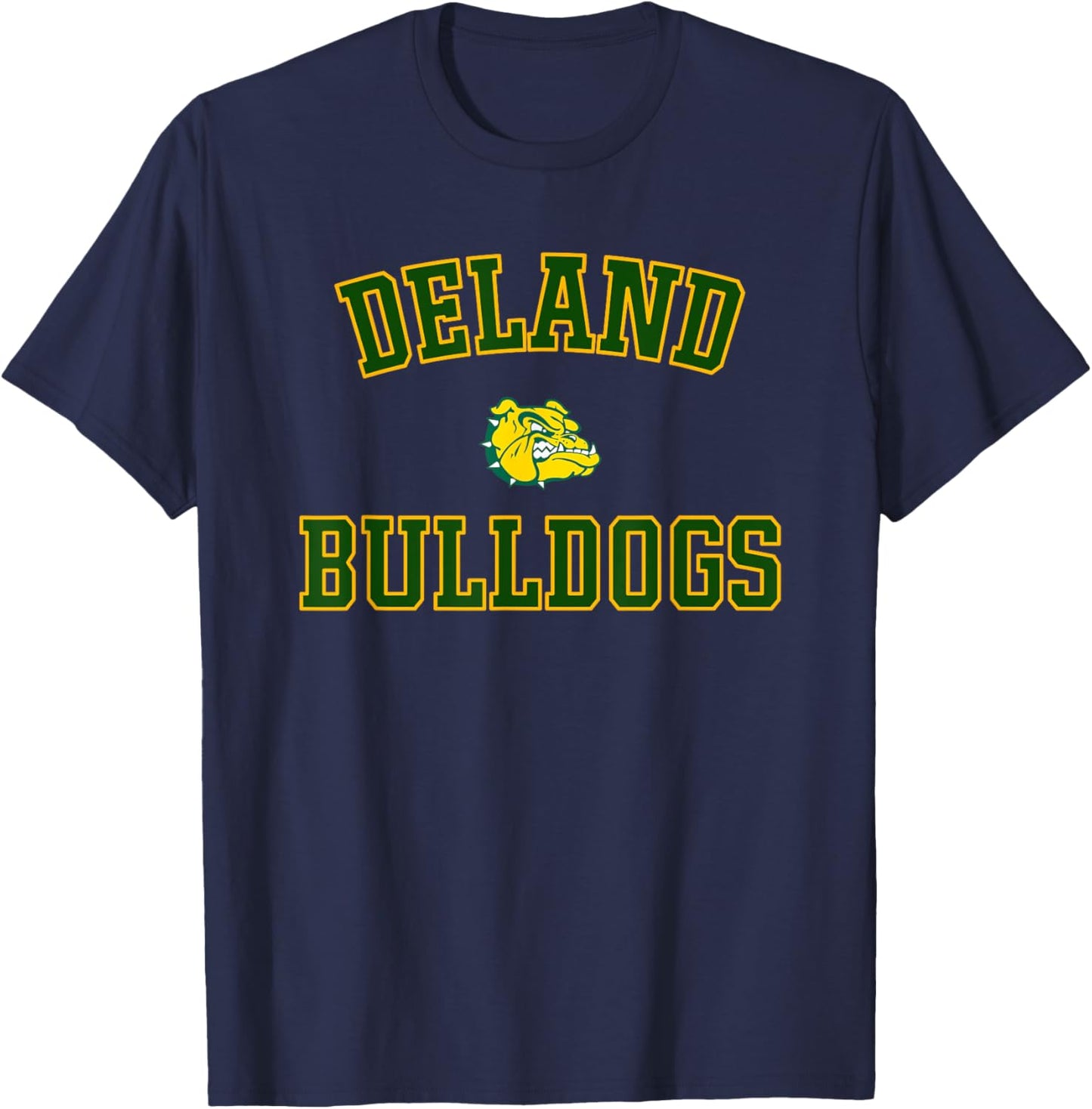 Deland Bulldogs Logo Varsity HS T-Shirt - T-Shirt | Navy
