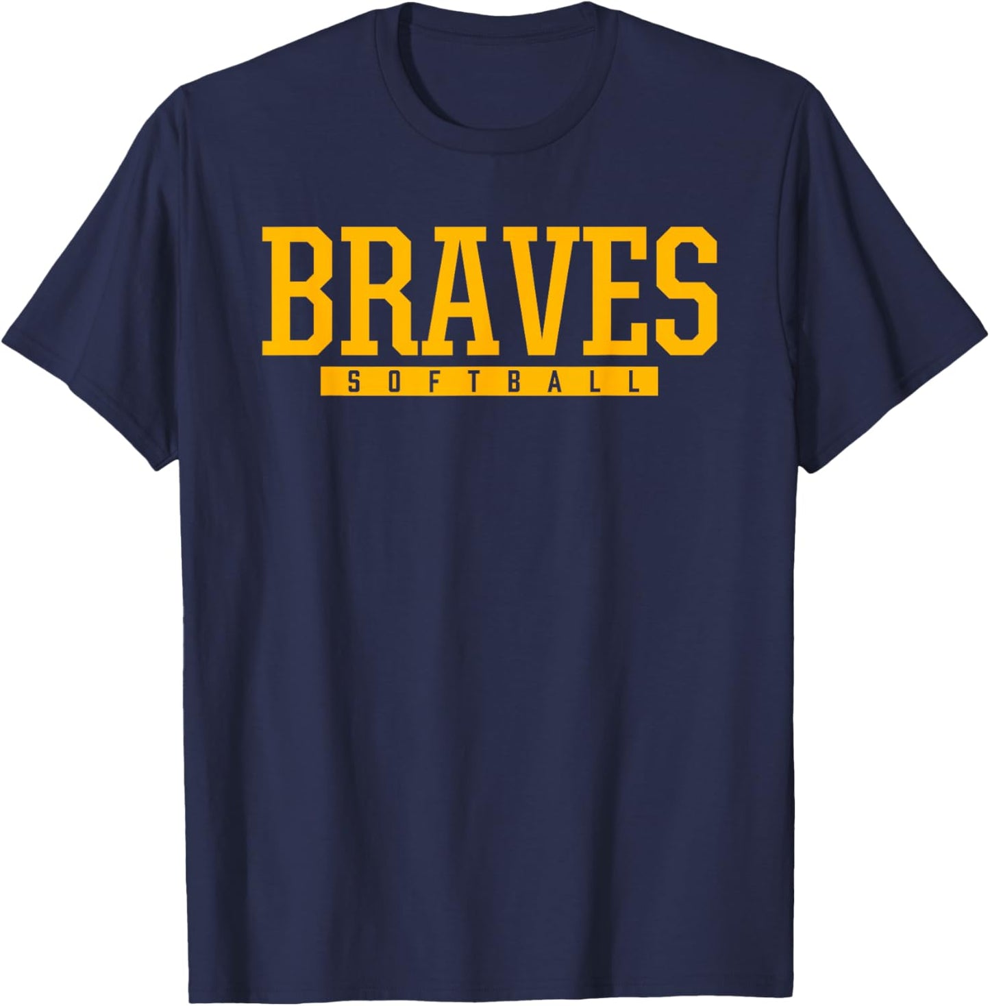 Olentangy Braves Softball HS T-Shirt - T-Shirt | Navy