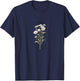 Birth Month Gifts April Thoughtful Floral Gift T-Shirt - T-Shirt | Navy