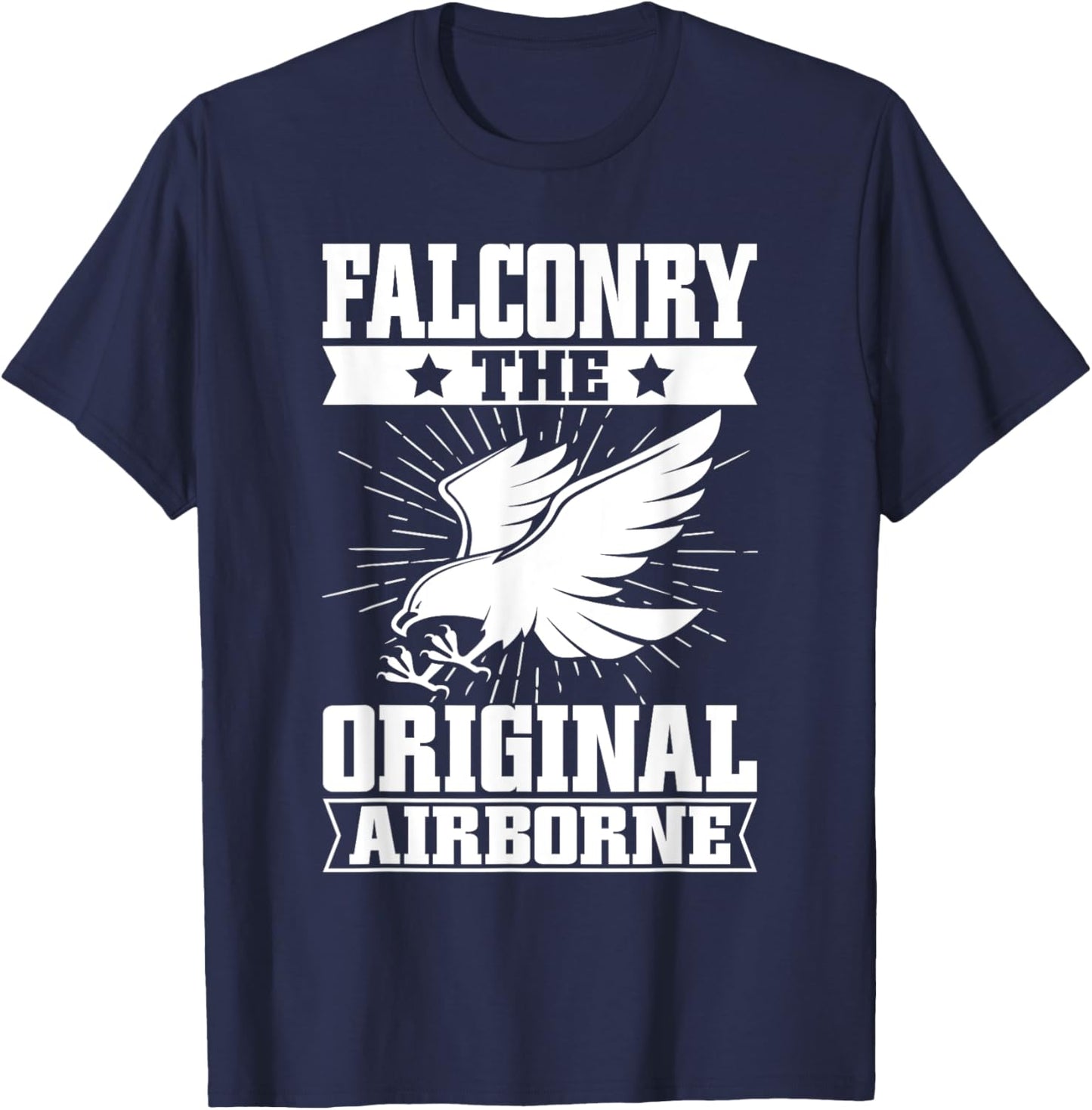 Falconry The Original Airborne Falconry T-Shirt - T-Shirt | Navy