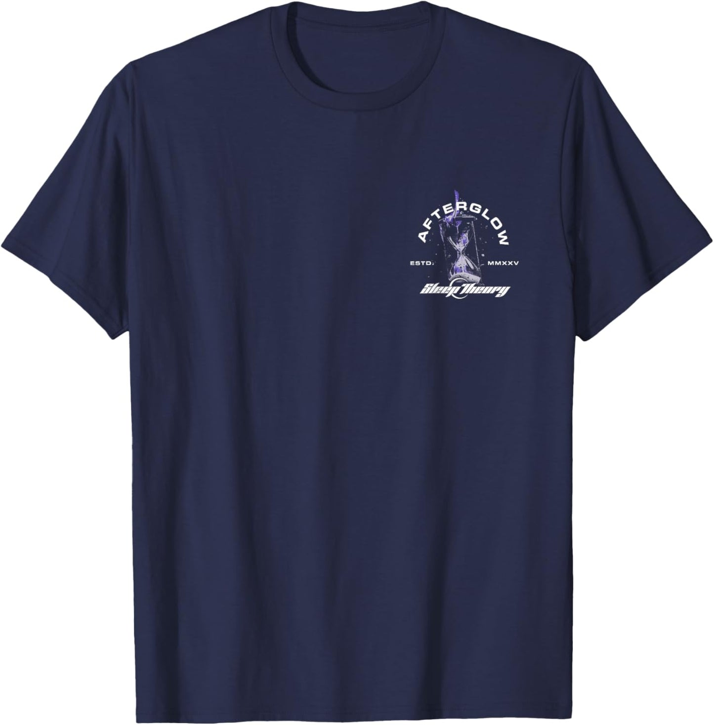 Sleep Theory – Offizieller Merchandise-Artikel – Afterglow Sanduhr T-Shirt - T-Shirt | Navy