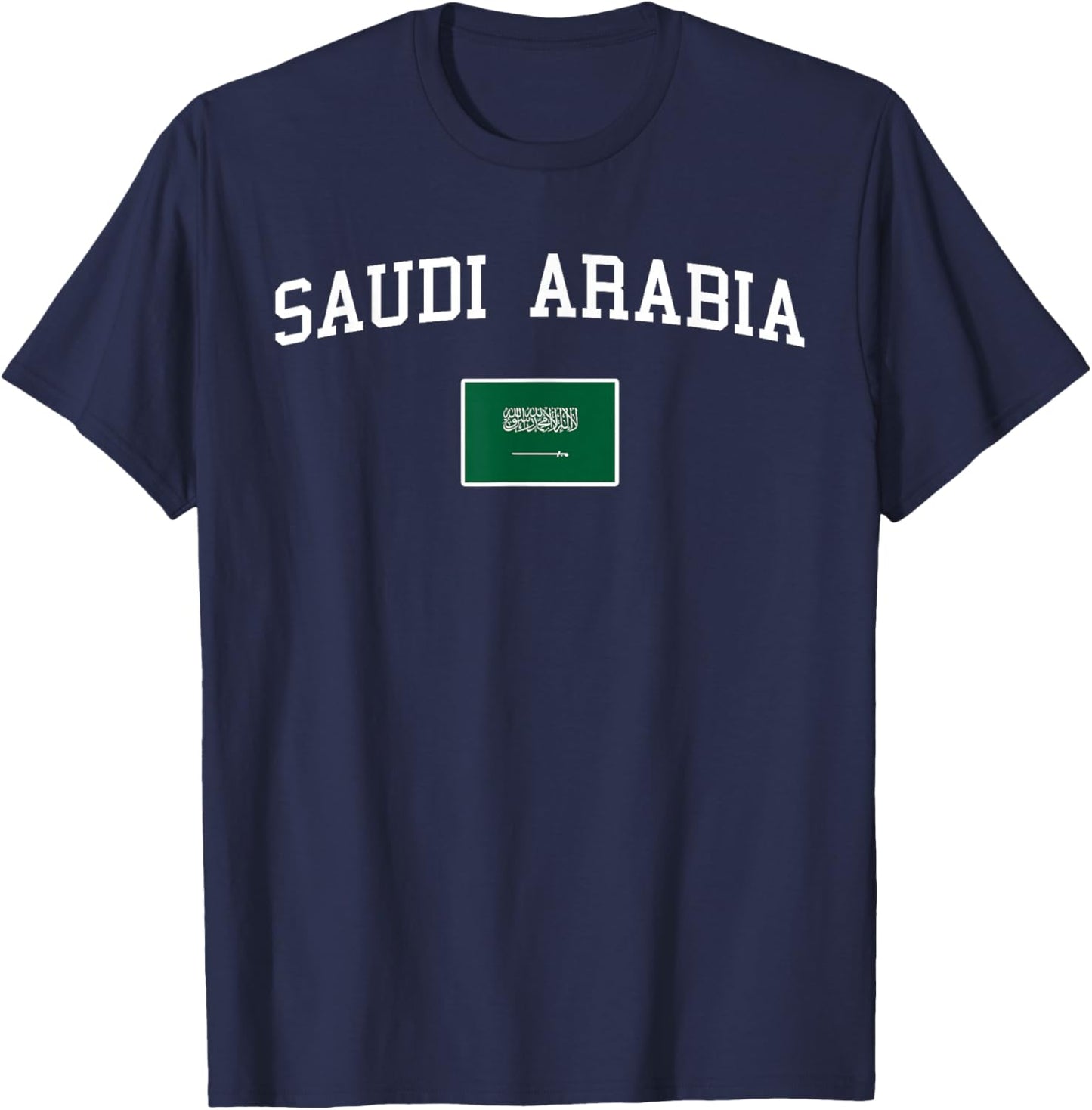 Saudi Arabian Flag Men Women Kids Saudi Arabia T-Shirt - T-Shirt | Navy