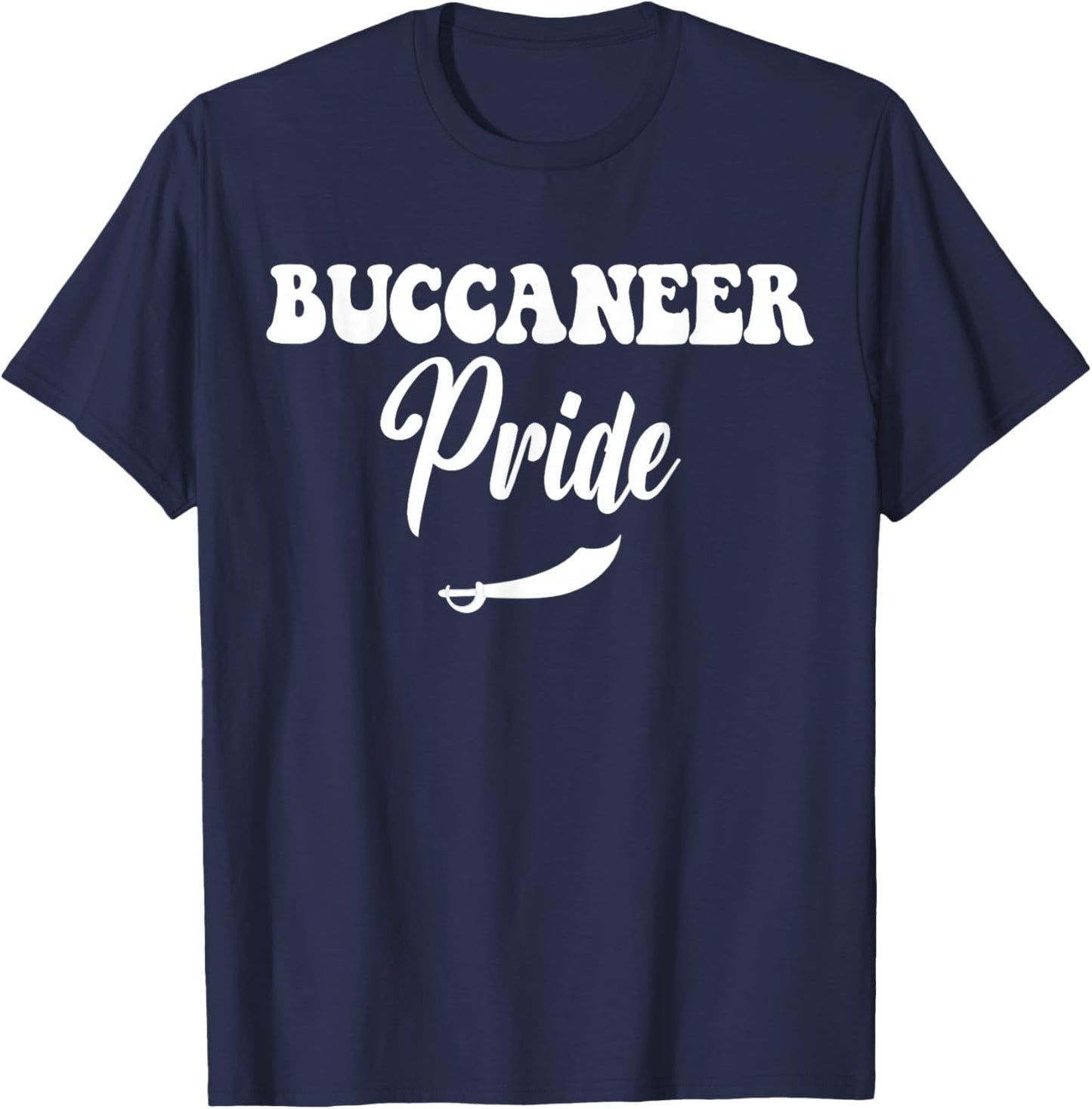 Buccaneer Pride High School Buccaneers Sports Team Bucs T-Shirt - T-Shirt | Navy