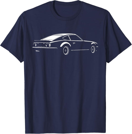 Legendary Racing Sports Car Iconic Racing Car Silhouette T-Shirt - T-Shirt | Navy