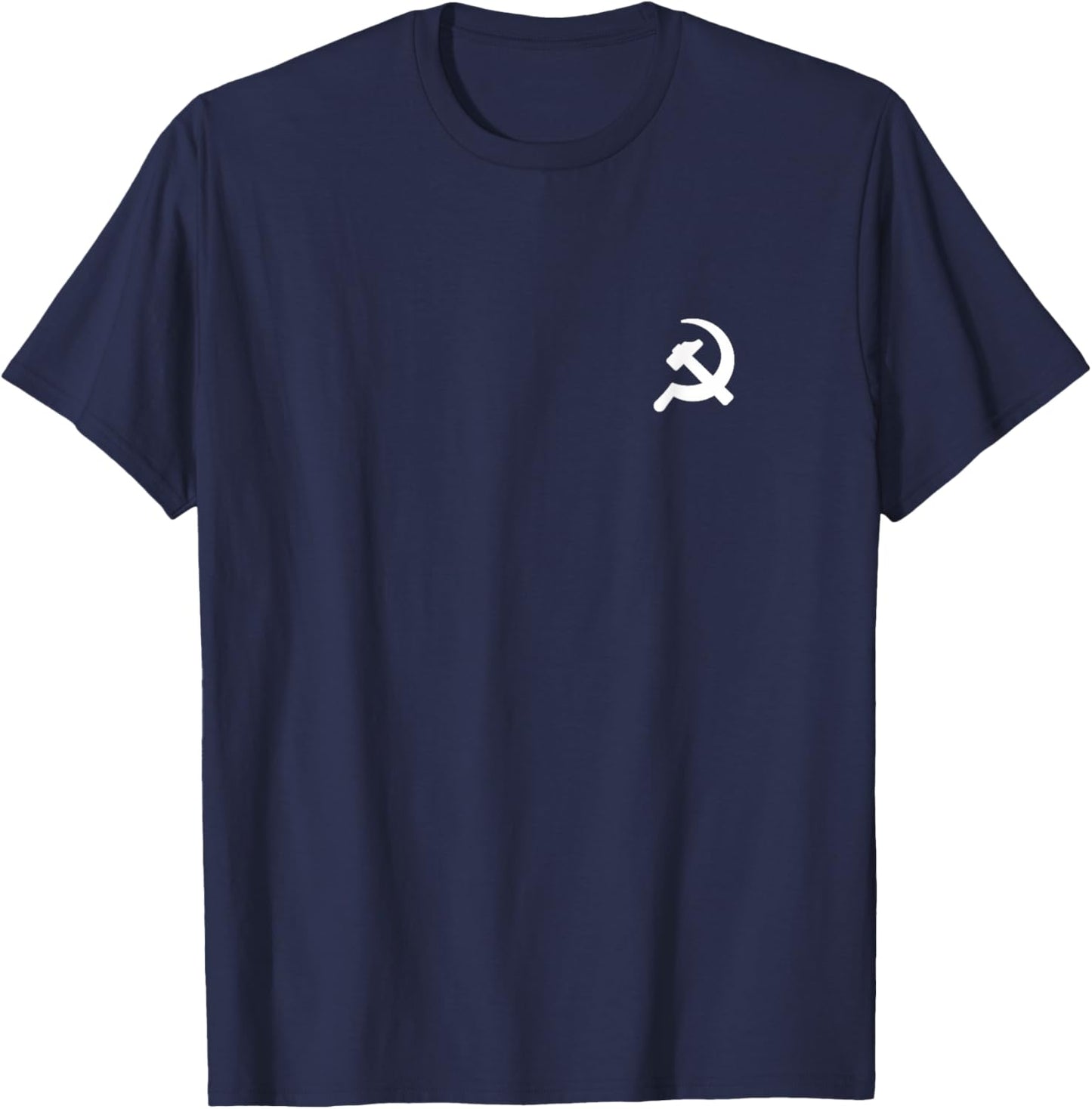 Hammer Sichel Minimalistische Grafik Kommunismus Sozialismus T-Shirt - T-Shirt | Navy