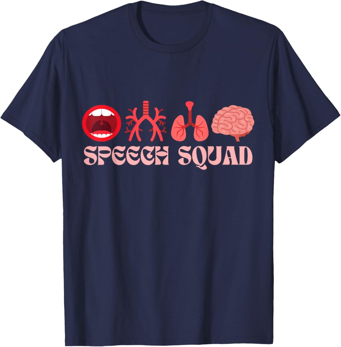 Speech Squad - SLP Speech Therapy T-Shirt - T-Shirt | Navy
