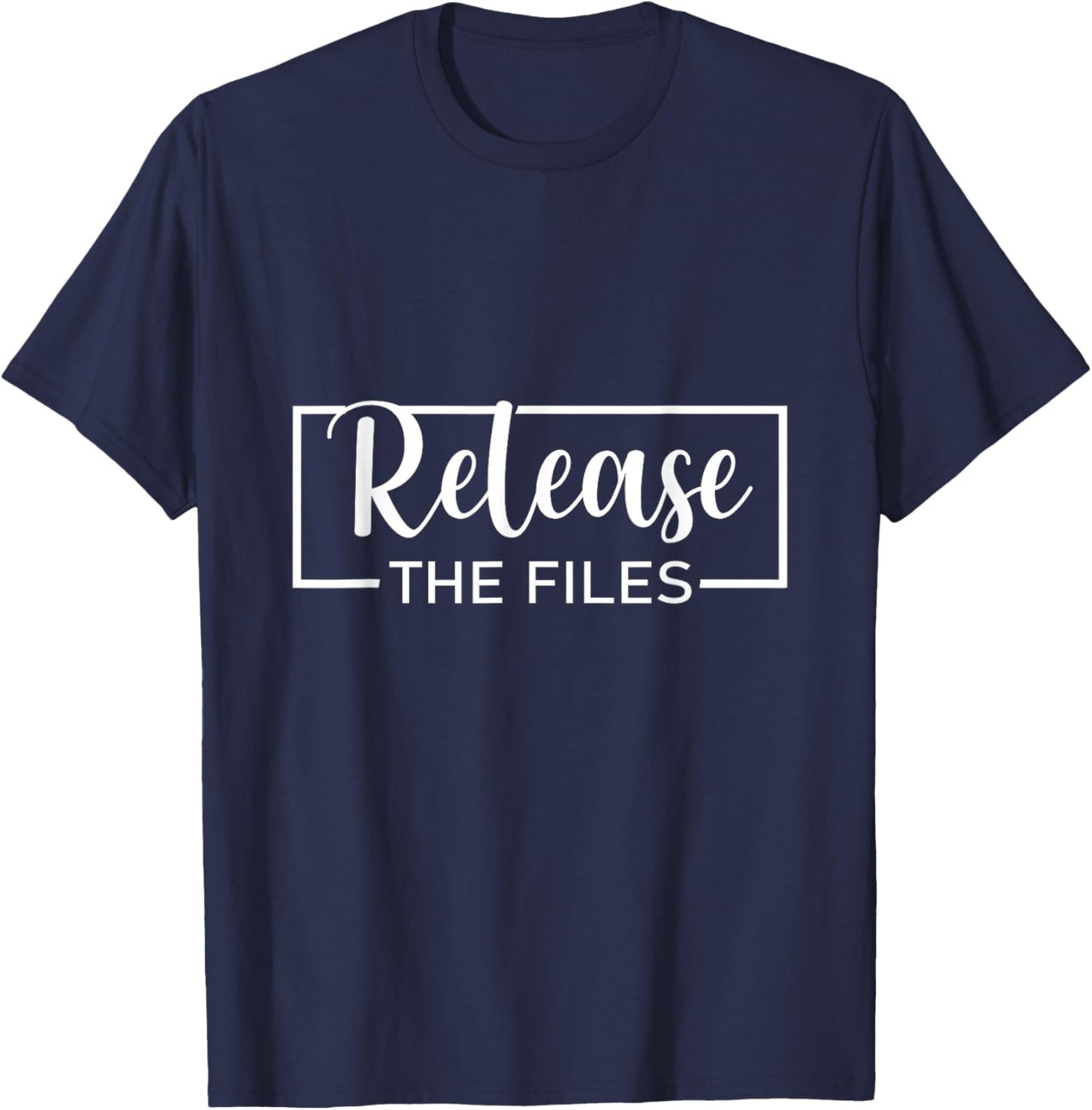 Release The Files Meme T-Shirt - T-Shirt | Navy
