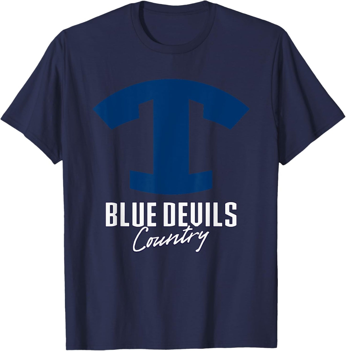 Tift County Blue Devils Logo Country HS T-Shirt - T-Shirt | Navy