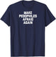 Make Pedophiles Afraid Again -Funny Saying Sarcastic Novelty Raglan Baseball T-Shirt - T-Shirt | Navy
