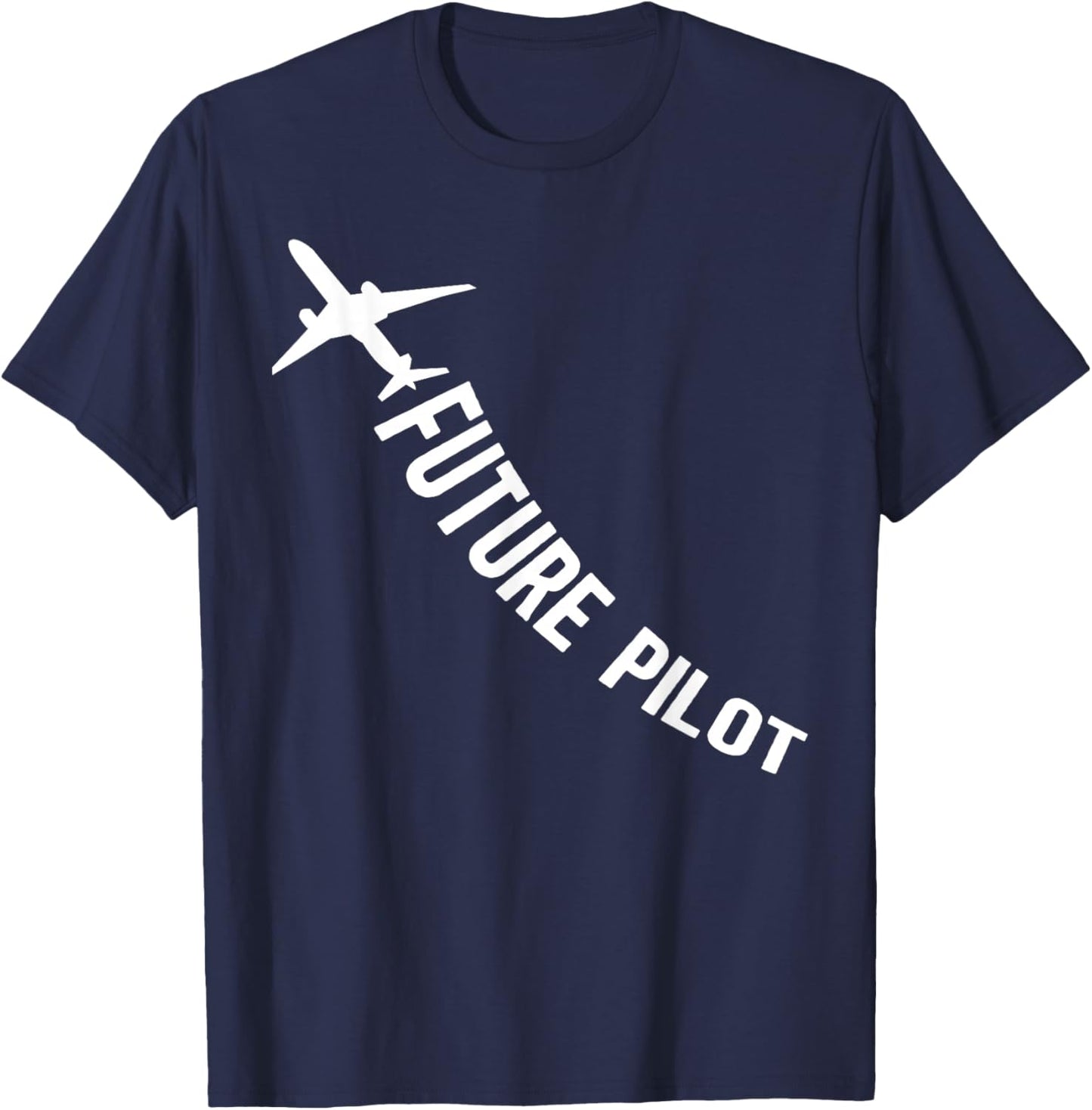 Future Pilot Kids Pilot Boy Airplane T-Shirt - T-Shirt | Navy